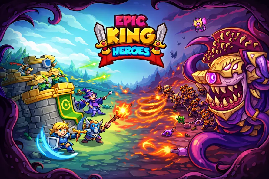 Epic King Heroes: Classic TD screenshot 1
