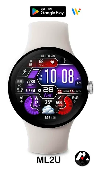 ML2U 258 Watch Face screenshot 6