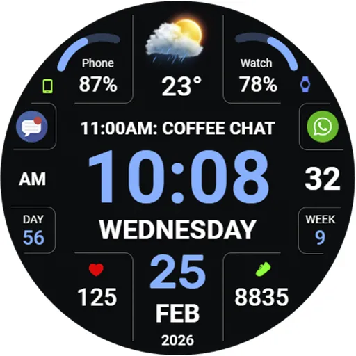 WFP 346 Digital watch face screenshot 47