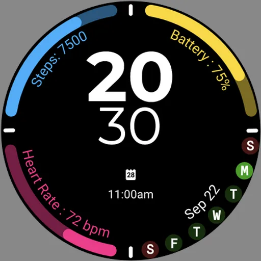 Active Sport Time Watch face screenshot 13