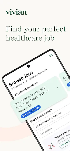 Vivian - Find Healthcare Jobs screenshot 1