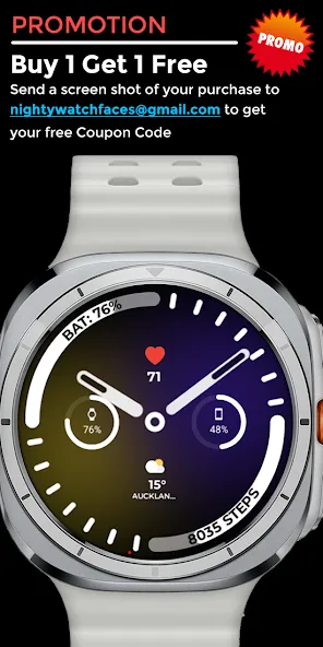 Night ver 42 - watch face screenshot 5