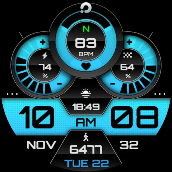 PRADO X143 Digital Watch Face screenshot 10