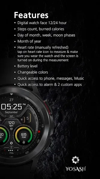 A370 Neon Watch Face screenshot 3