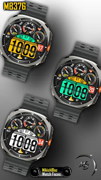 Digital Watch Face MB376 screenshot 5