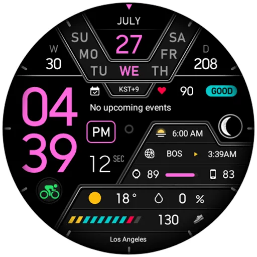 9INE 001e: Hybrid watch face screenshot 9