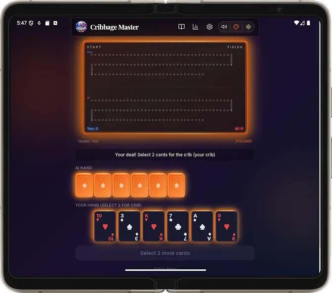 Offline Cribbage Master Ai screenshot 21