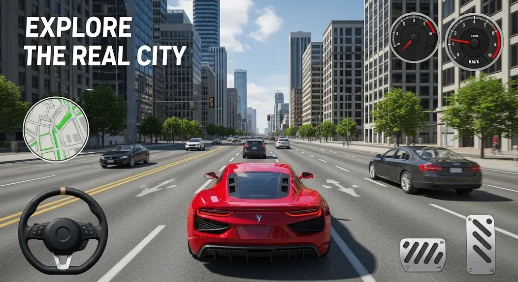 Real Car Driving Drift Sim 3D screenshot 1