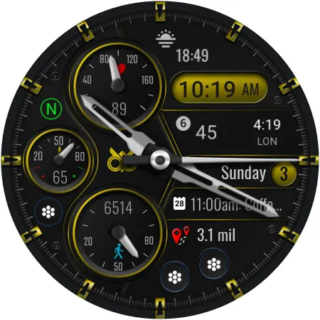 CLA024 Hybrid Watch Face screenshot 17
