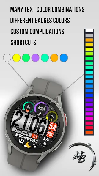Digital Watch Face MB365 screenshot 6