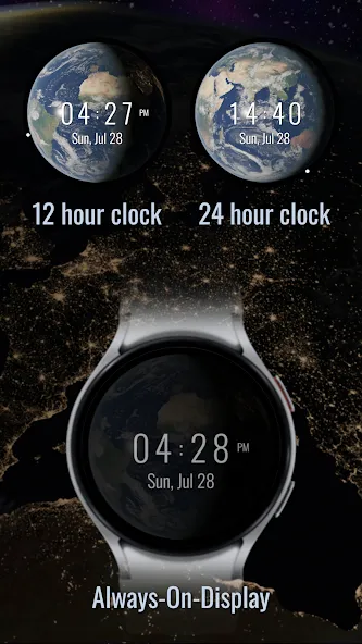 Orbital Watch Face Time Zone screenshot 4