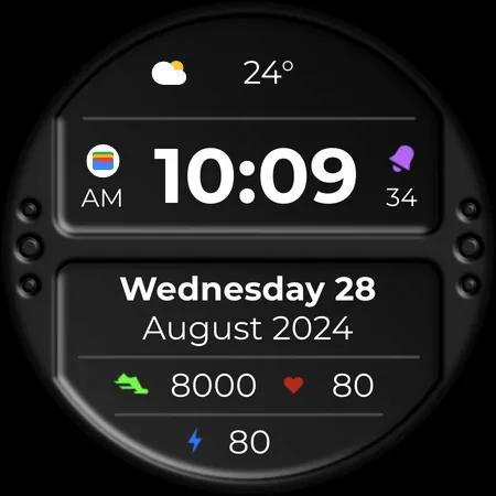 DADAM80: Digital Watch Face screenshot 17