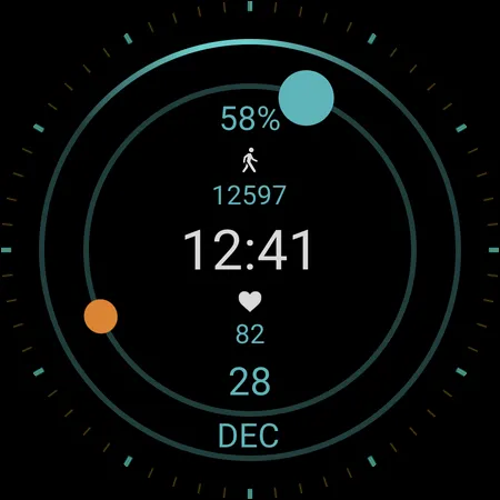 Galactic Hour Watch Face screenshot 6