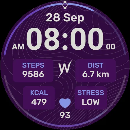 Topo Trail Watch Face screenshot 9