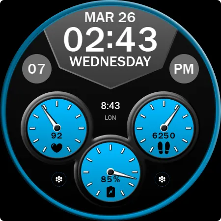 Key WF64 Digital Watch Face screenshot 25