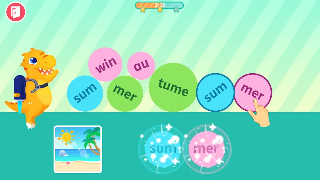 Jeux de mots dinosaure screenshot 4