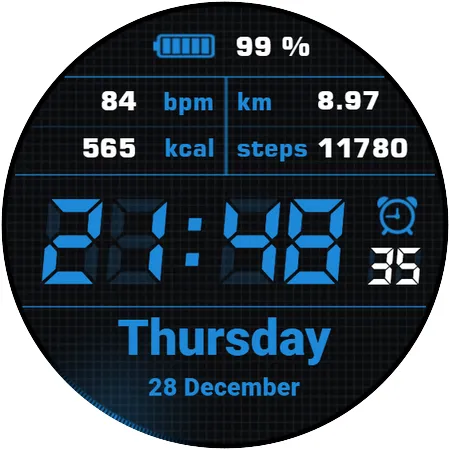 Simple Watchface AKM Wear OS screenshot 13