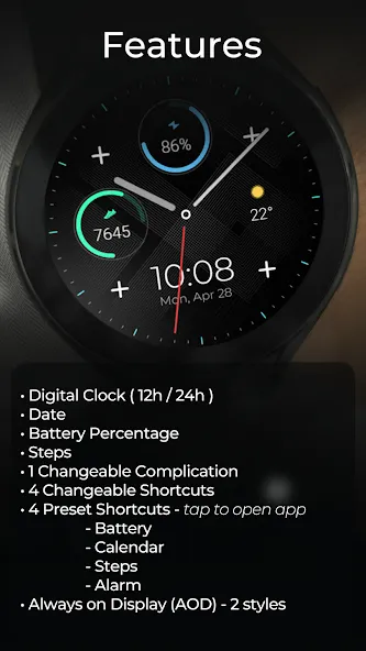 TVV Minimal 6 Watch Face screenshot 3