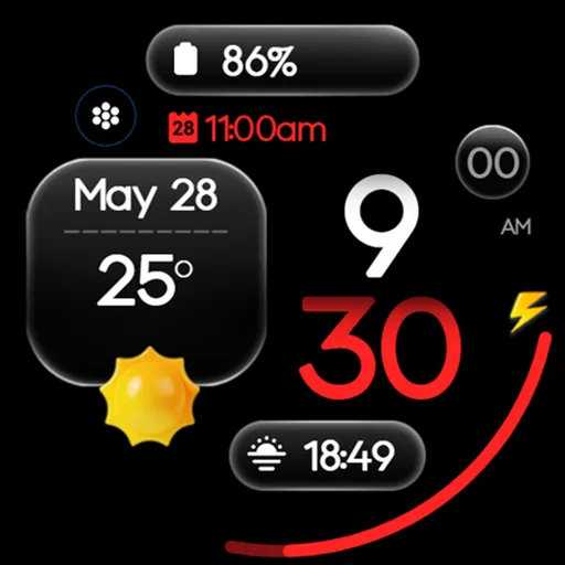 OMG 455 - Modern Watch Face screenshot 26