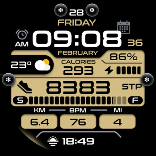 OMG 193 Digital Watch Face screenshot 26
