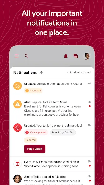 MyChaffey screenshot 2