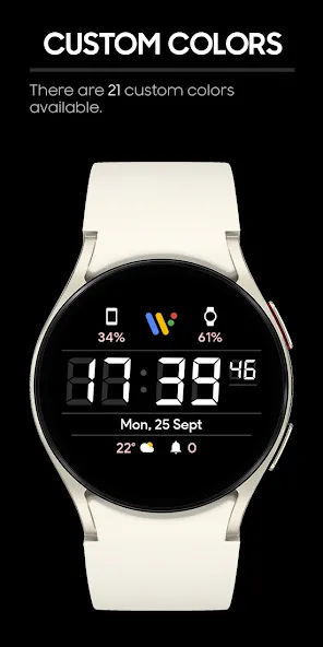 JHW Digital F: Watch face screenshot 4