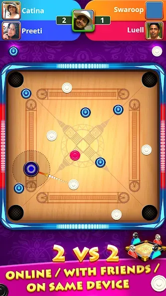 World Of Carrom :3D Board Game screenshot 2