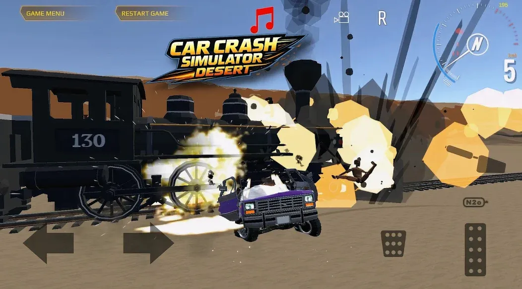 Car Crash Simulator Desert screenshot 3
