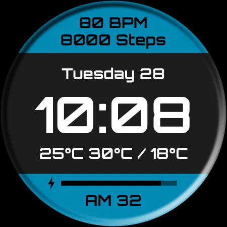 DADAM112: Digital Watch Face screenshot 24