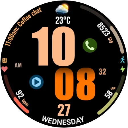 WFP 319 Digital Watch Face screenshot 43