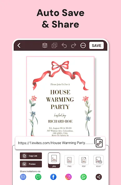 Invitation Maker: Cards & RSVP screenshot 8