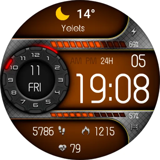 Digital Odaxuwo Watch face screenshot 18