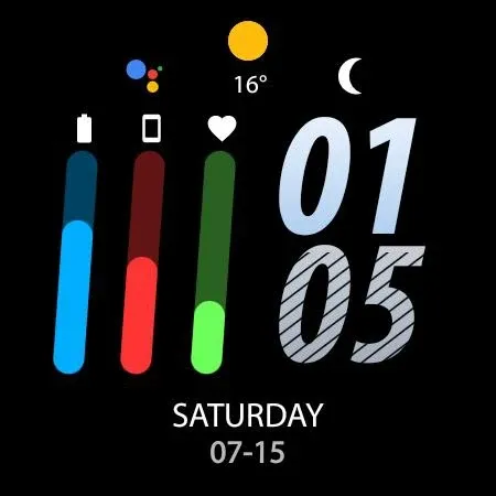 Night cut - watch face screenshot 21