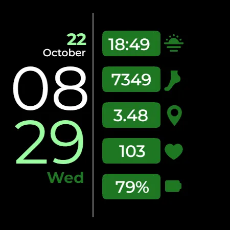 CC Clean 22 Watch Face screenshot 12