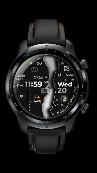 Digital Watch Face CUE102 screenshot 5