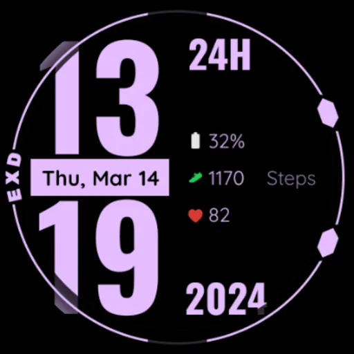 EXD026: Digital Watch Face screenshot 19