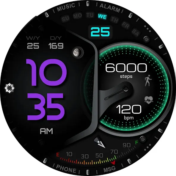 W305 Artistic Watch Face screenshot 27