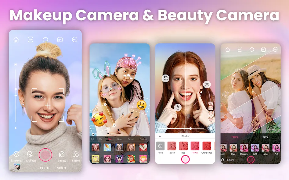 Cámara de belleza:cámara dulce screenshot 1