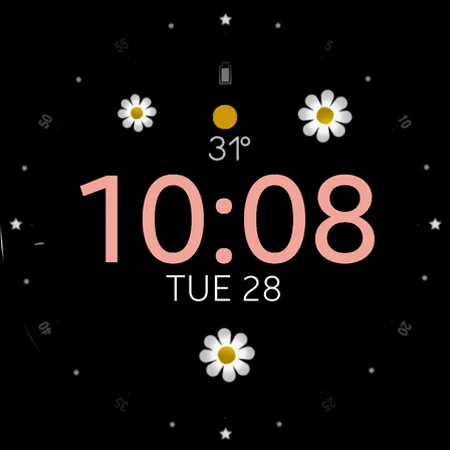 Flower Animated watch face screenshot 10