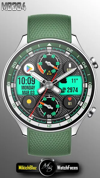 Hybrid Watch Face MB394 screenshot 2