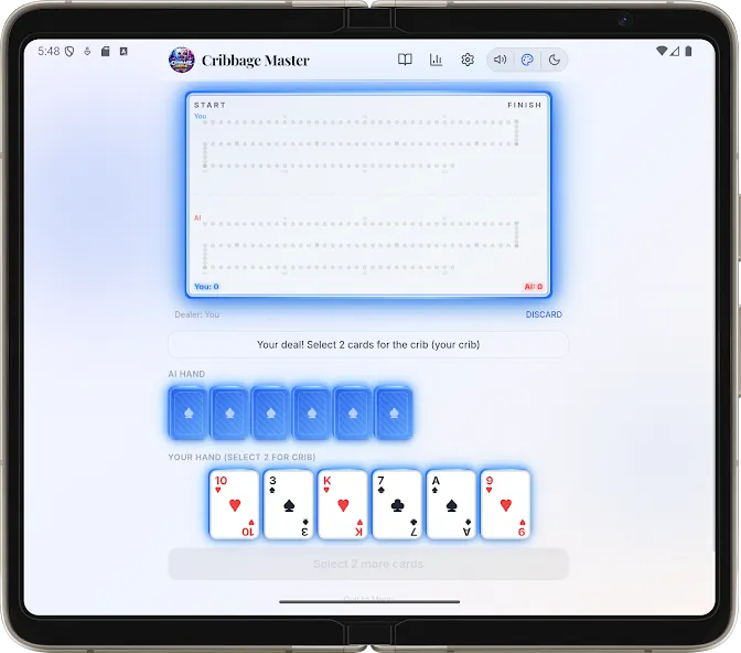 Offline Cribbage Master Ai screenshot 24