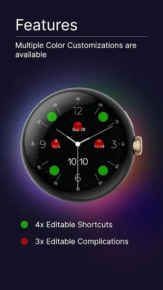 Simplicity - Wear OS WatchFace screenshot 3