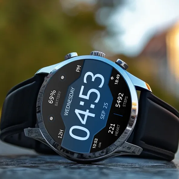 Key WF43 Digital Watch Face screenshot 5