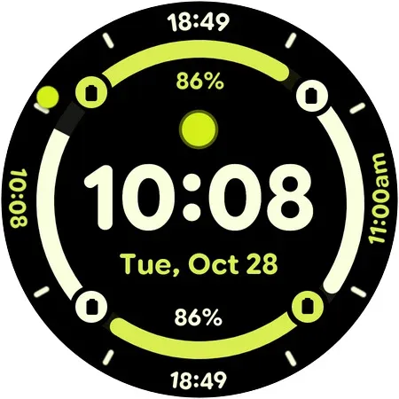 Digital Rings 2 - Watch face screenshot 12