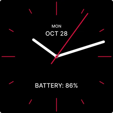 Minimalistic Analog Watch Face screenshot 7