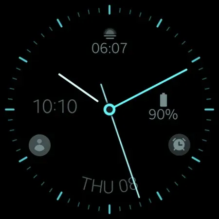Minimal black v24 watch face screenshot 9