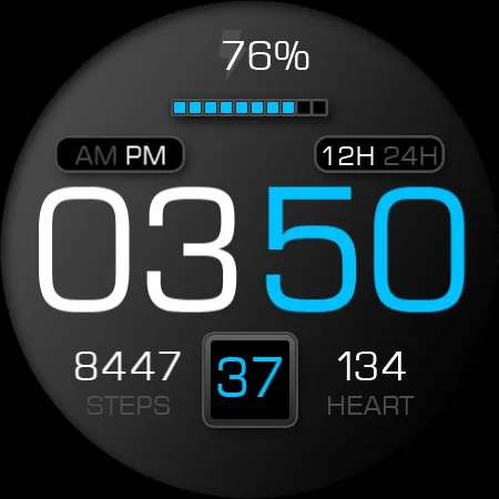 Key079 Digital Watch Face screenshot 25