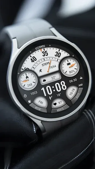 Hollow Black White ZKin Watch screenshot 2
