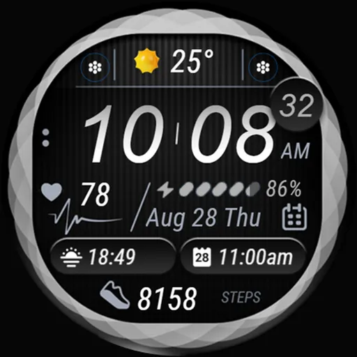 Colorful Watch Face - OMG 22 screenshot 25