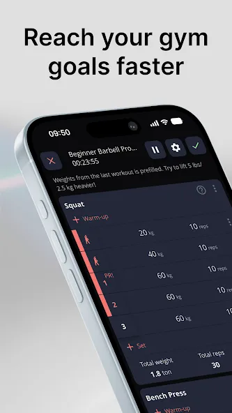 StrengthLog – Workout Tracker screenshot 1